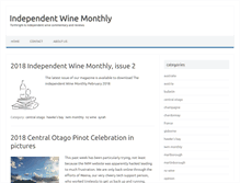 Tablet Screenshot of independentwinemonthly.co.nz
